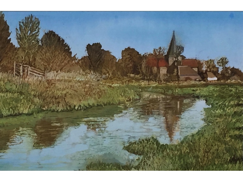 St Andrew's Church and Cuckmere River, Alfriston 