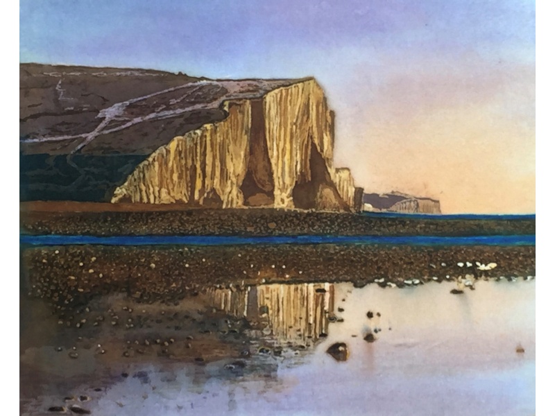 Seven Sisters Cliffs at Sunset