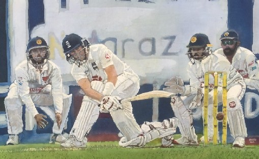 Joe Root hitting a double century v. Sri Lanka 